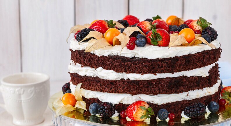 fruity chocolate cake big