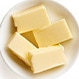 butter cubes in a plate