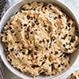 a bowl of cookie batter